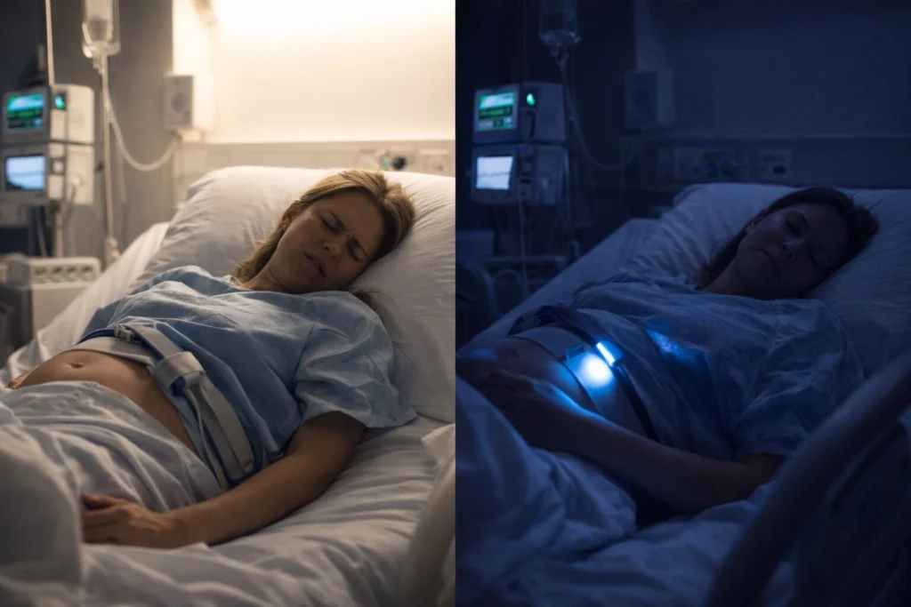 L’influence de la lumière sur les contraction des femmes à l’accouchement