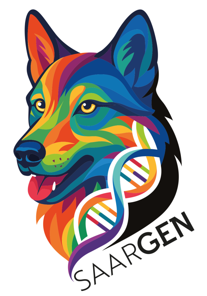 Logo SaarGen, programme outcross pour le chien-loup de Saarloos
